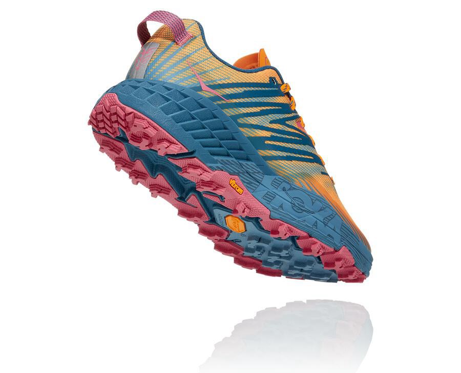 Zapatillas Trail Hoka One One Mujer - Speedgoat 4 - Azules - QGK026419